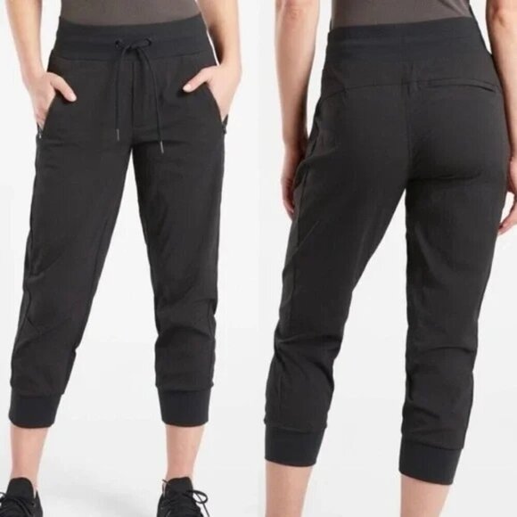 Athleta Pants - Athleta TREKKIE North Size 16 JOGGER Pants UPF High PULL ON Ripstop STRETCH B